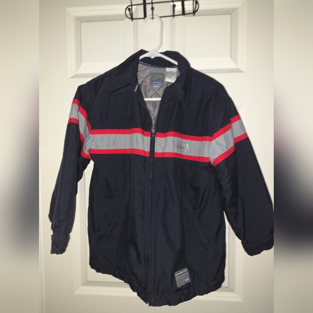 Youth Quiksilver Blue Jacket with Red accents. Great condition!